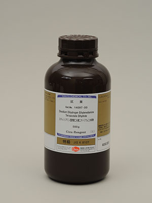 Hoá chất Disodium dihydrogen ethylenediamine tetraacetic acid dihydrate (EDTA) Guaranteed reagent for JIS, 500G/lọ, Hãng Kanto, Nhật