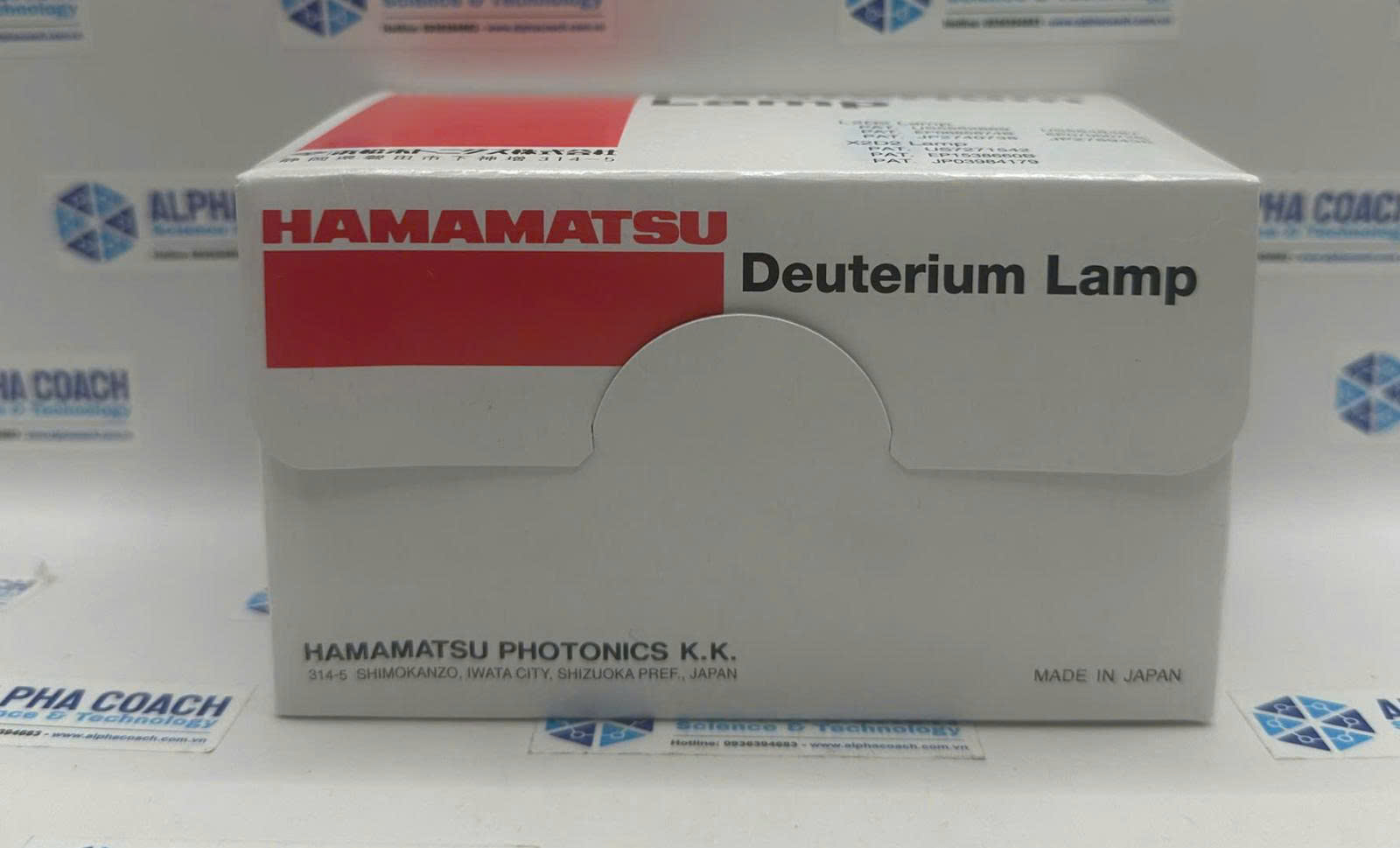 Đèn Deuterium (L6302-40) dùng cho máy quang phổ UV-VIS, Hãng Hamamatsu, Nhật Bản