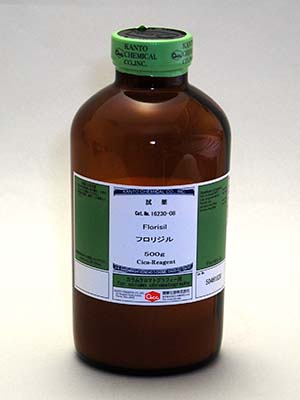 Hoá chất Florisil 75-150μm (100-200mesh) for column chromatography, 500g/lọ, Hãng Kanto, Nhật