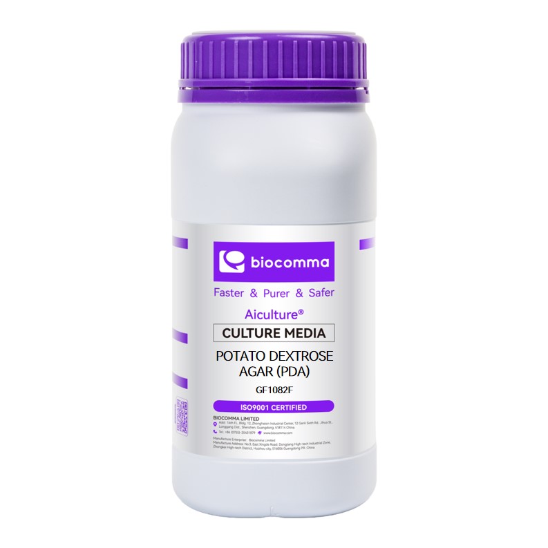 Môi trường vi sinh Potato Dextrose Agar (PDA), chai 500g, mã GF1082F, hãng Biocomma, TQ