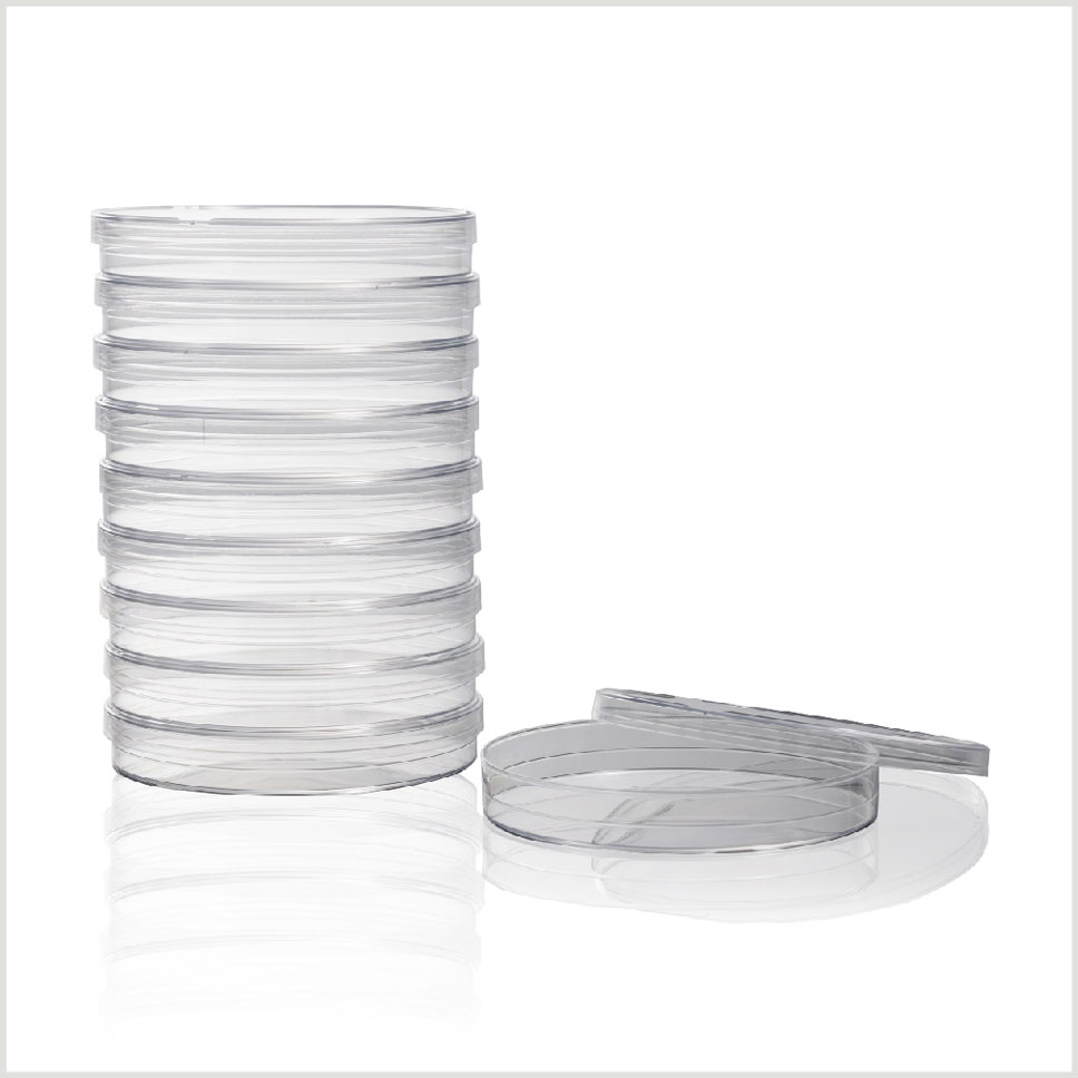 Đĩa petri nhựa dùng một lần, 90mm, 14g (Disposable Petri Dish, 90mm, 14 g), mã PYM005F, 20 Pcs/PK, 25 Pks/Ctn, hãng Biocomma, TQ