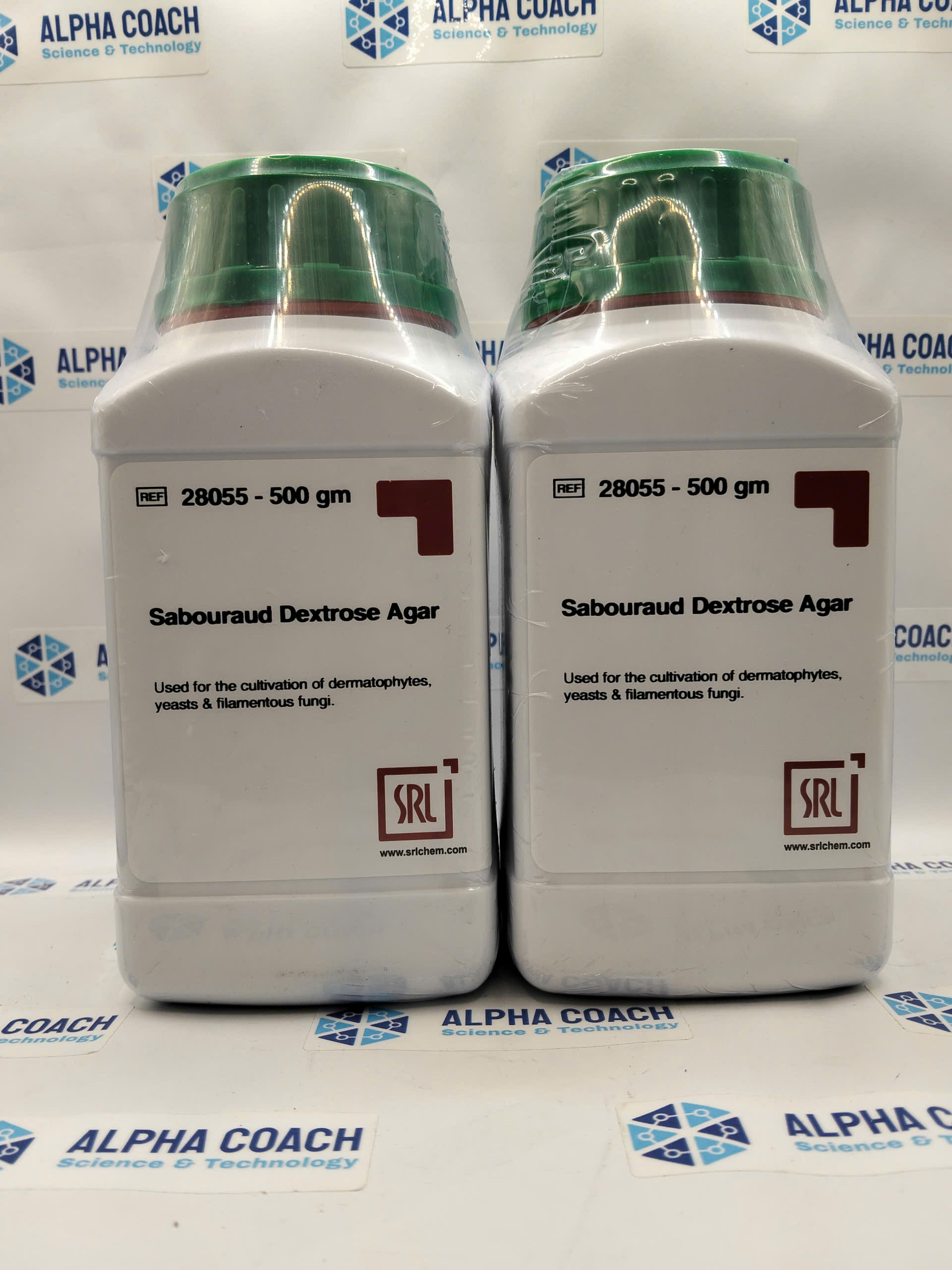 Môi trường vi sinh Sabouraud Dextrose Agar,  mã: 28055, lọ 500g, hãng SRL, Ấn Độ