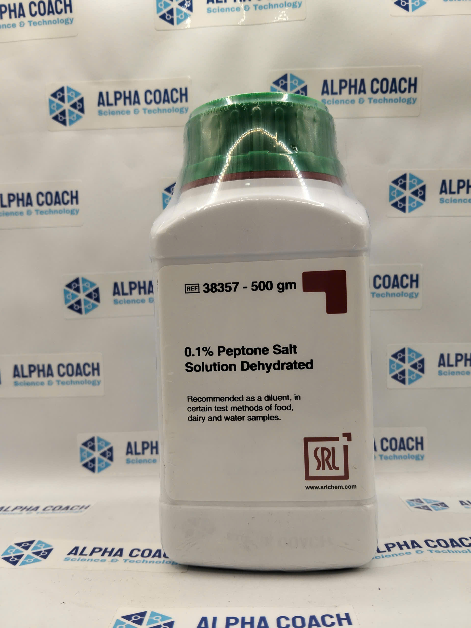 Môi trường vi sinh 0.1% Peptone Salt Solution Dehydrated,  mã: 38357, lọ 500g, hãng SRL