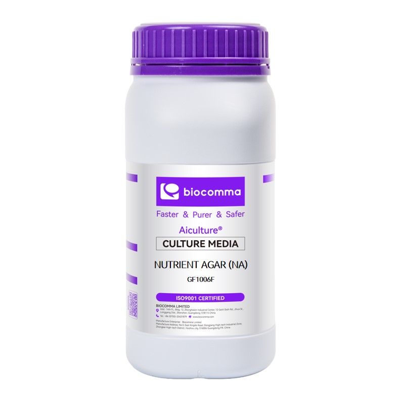 Môi trường vi sinh Nutrient Agar (NA), chai 500g, mã GF1006F, hãng Biocomma, TQ