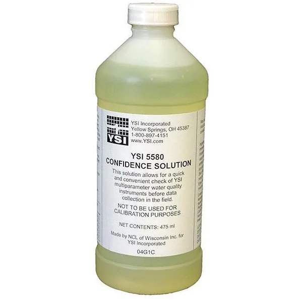 Bộ dung dịch chuẩn kiểm tra độ tin cậy của thiết bị đo pH/ORP/EC, chai 500ml, 6 chai/bộ, SKU: 005580, Hãng YSI, Mỹ