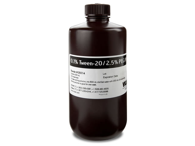 Dung dịch đệm 5X Concentrate of 0.1% Tween / 2.5% PEG/PBS, 300 mL, mã G5014, Hãng Vicam, Mỹ