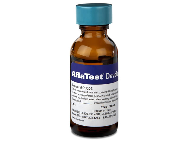 Thuốc thử hiện màu AflaTest Developer, 25 mL (200 tests in 1 month), mã G5002, Hãng Vicam, Mỹ