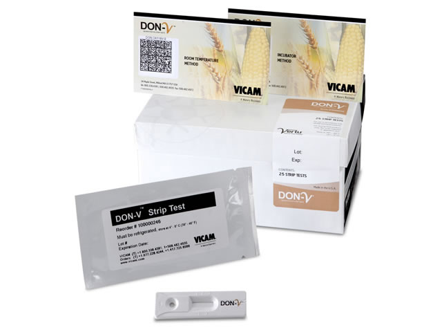 Strip test định lượng Deoxynivalenol DON-V có mã vạch, Water Incubator, cho ngô, lúa mì, mã 100000246TV, Hãng Vicam, Mỹ