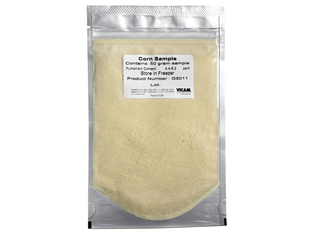 Mẫu ngô nhiễm Fumonisin >3 ppm, mã G9011, Hãng Vicam, Mỹ