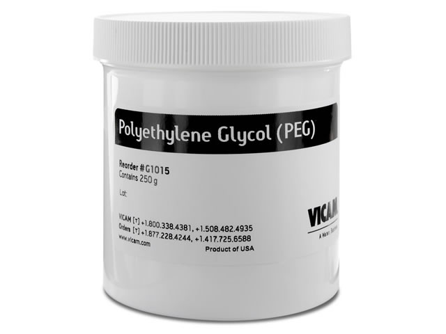 Hóa chất phụ trợ dạng rắn Polyethylene Glycol (PEG), 250g, mã G1015, Hãng Vicam, Mỹ