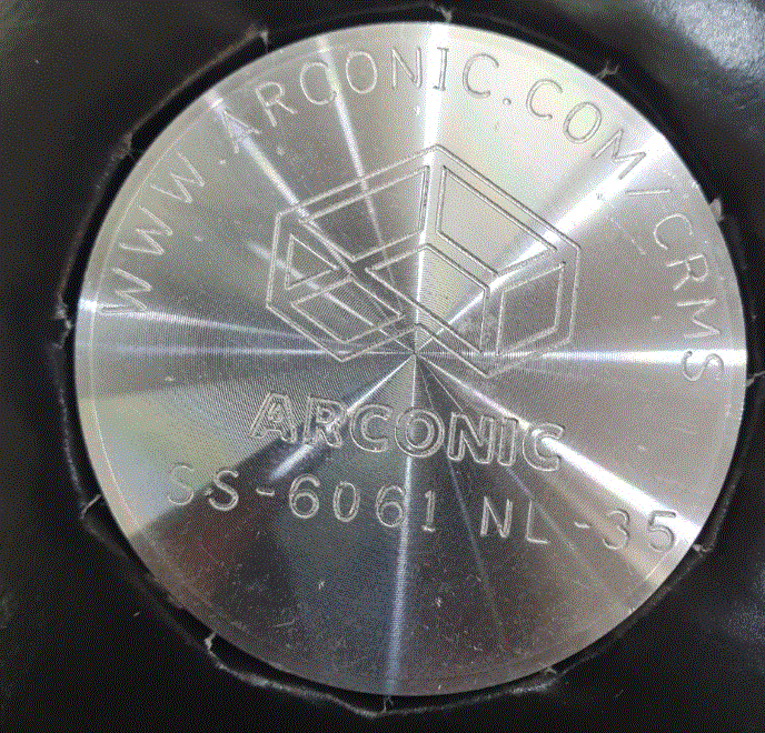 Mẫu chuẩn (CRM) hợp kim nhôm SS-6061, 64 x 25 mm, hãng Arconic - Mỹ