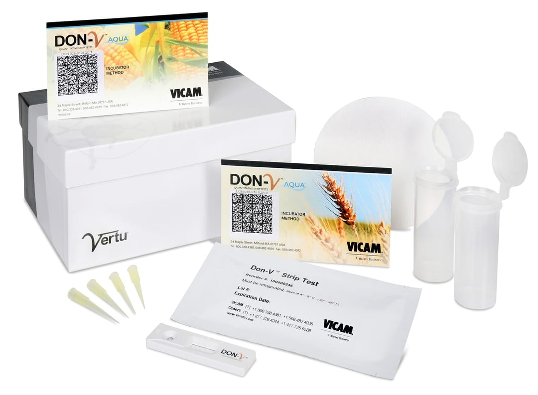 Bộ kit strip test định lượng Deoxynivalenol DON-V AQUA Kit (25 Tests) (ngô), mã 176004429TC, Hãng Vicam, Mỹ