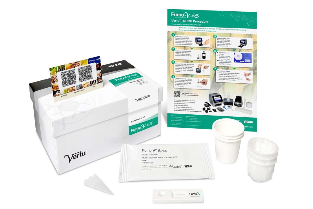 Bộ kit strip test định lượng Fumonisin Fumo-V AQUA VT Kit, cho ngô, mã 176004974A, Hãng Vicam, Mỹ