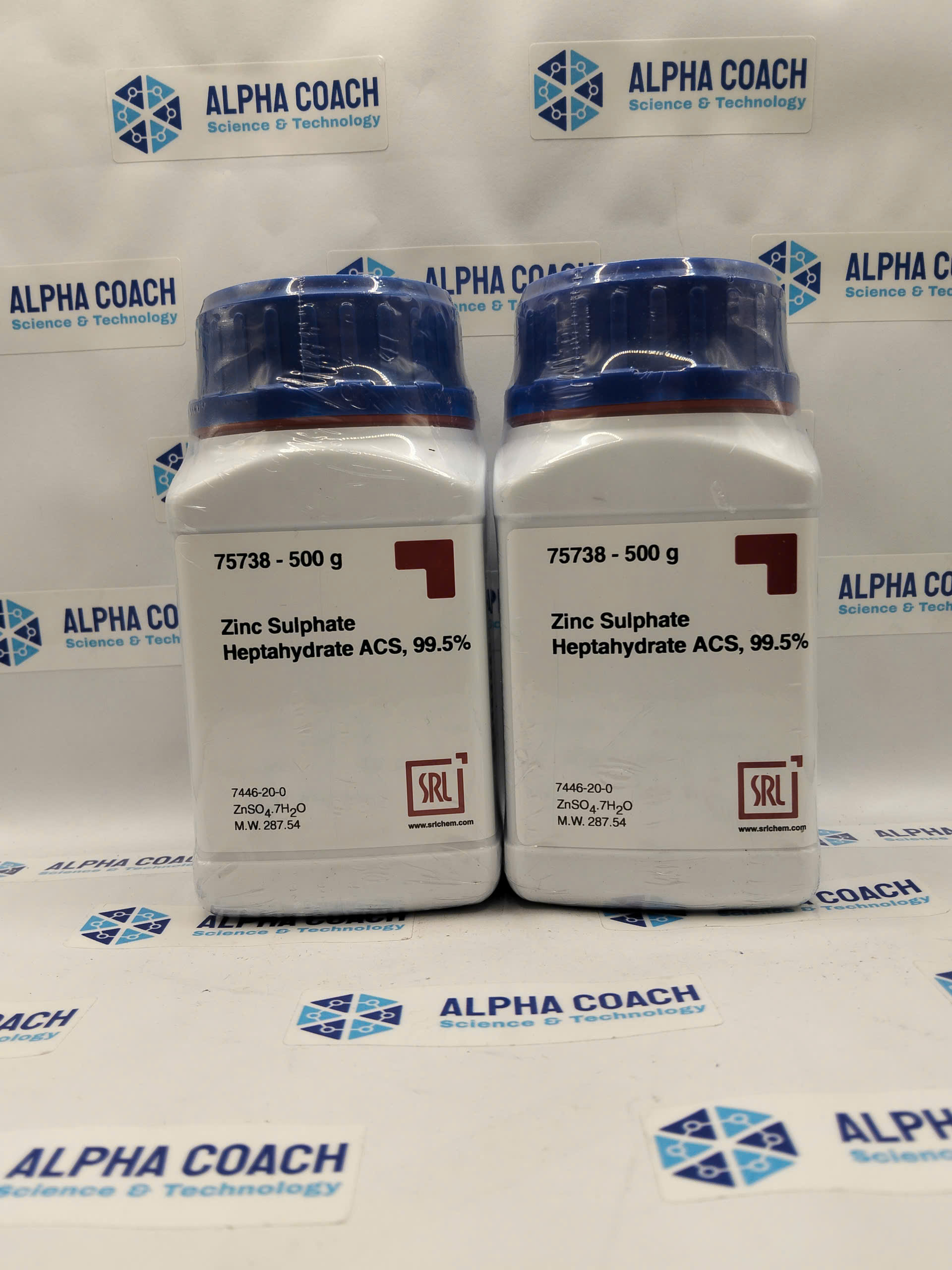 Hoá chất Zinc Sulphate Heptahydrate ACS, 99.5%, mã: 75738, lọ 500g, hãng SRL, Ấn Độ