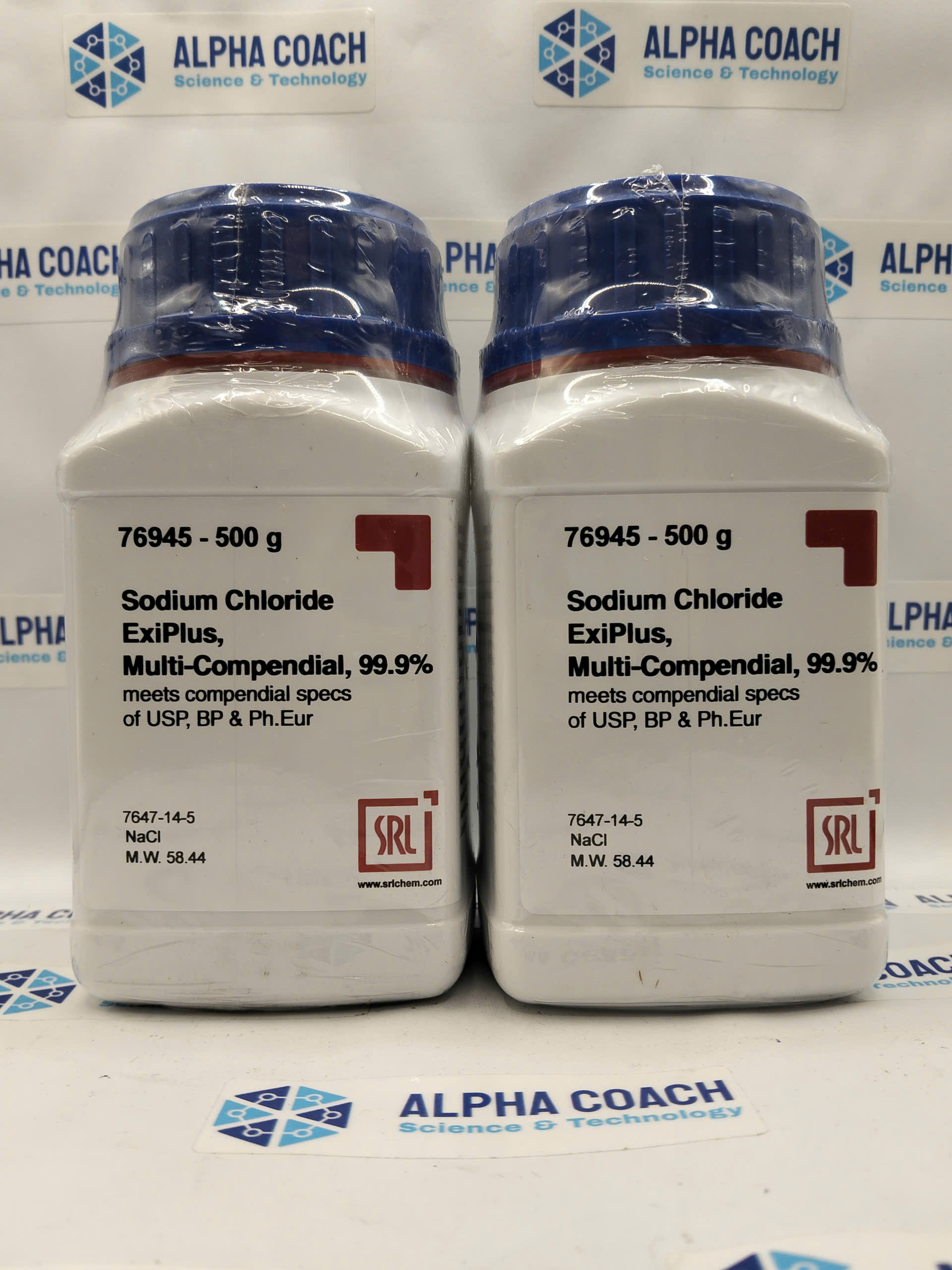 Hoá chất Sodium Chloride ExiPlus, Multi-Compendial, 99.9%, mã: 76945, lọ 500g, hãng SRL, Ấn Độ