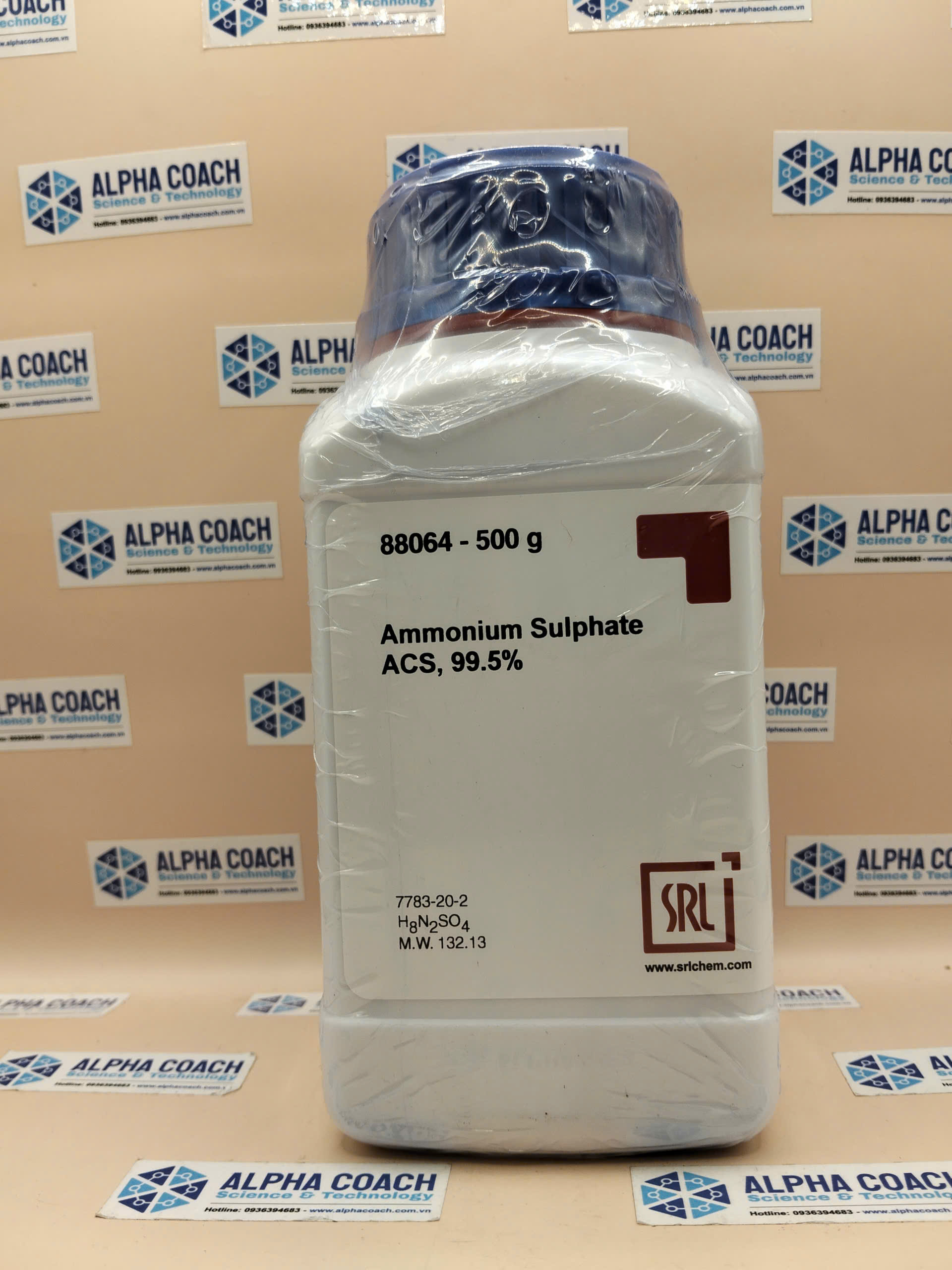 Hoá chất Ammonium Sulphate ACS, 99.5%, chai 500g, hãng SRL, Ấn Độ