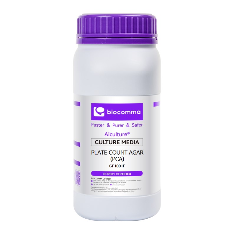 Môi trường vi sinh Plate Count Agar (PCA), chai 500g, mã GF1001F, hãng Biocomma, TQ