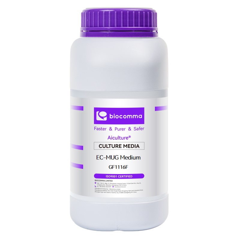 Môi trường vi sinh EC-MUG Medium, chai 500g, mã GF1116F, hãng Biocomma, TQ
