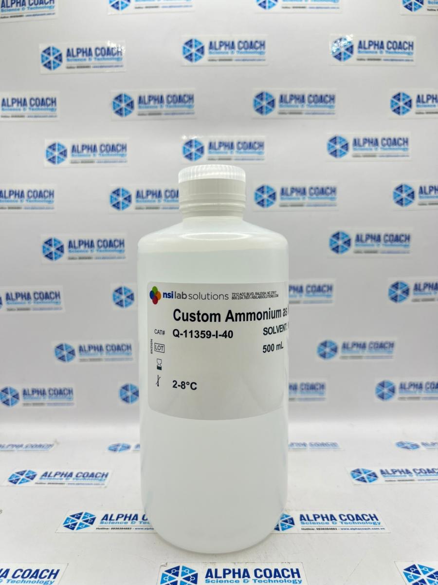 Dung dịch chuẩn NH4 - N (Amoni tính theo Nito) 40mg/L, hãng NSI, Mỹ