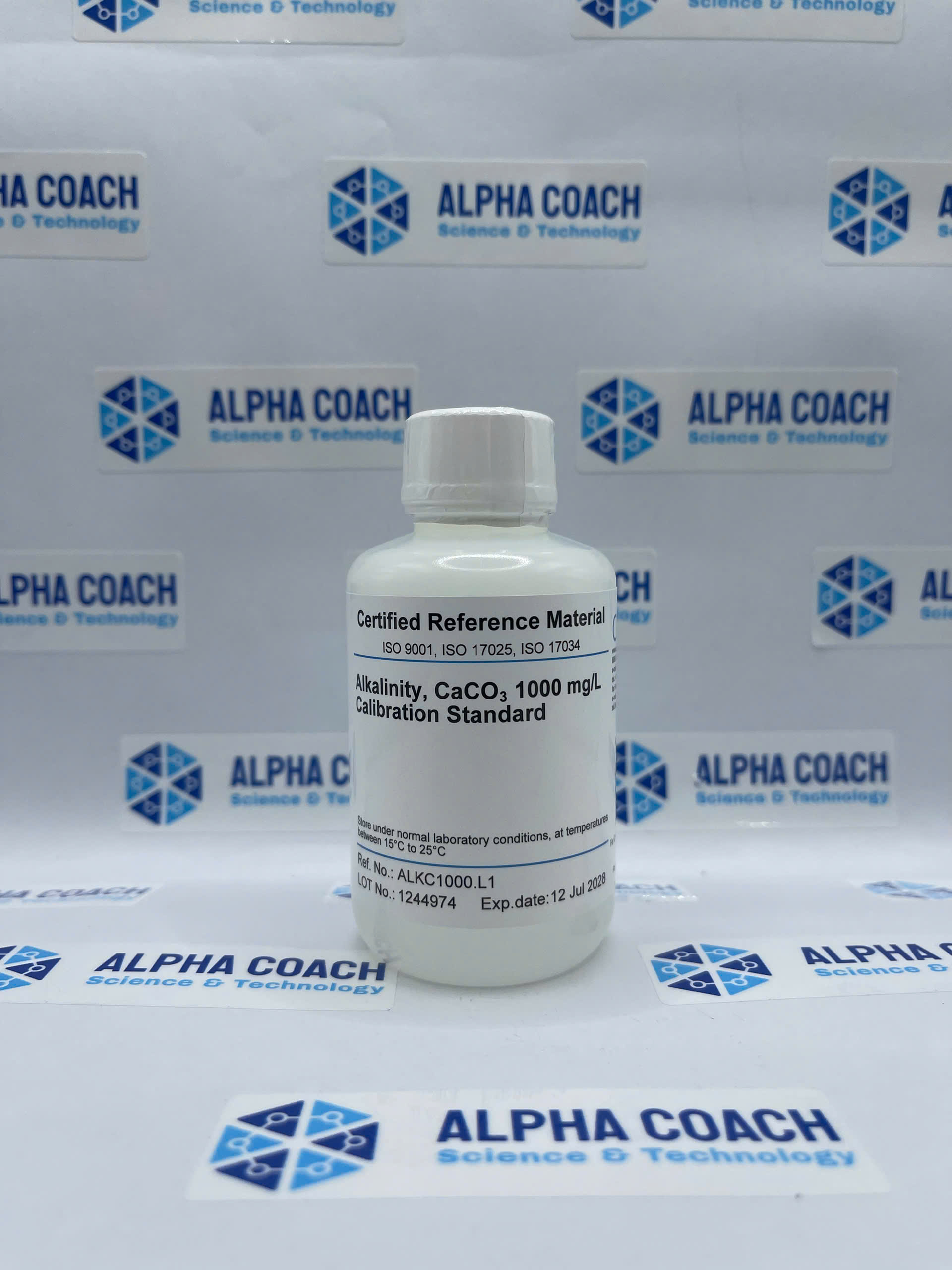 Dung dịch chuẩn Độ kiềm CaCO3 1000 mg/L, mã ALKC1000.L1, hãng CPAchem, Bungari