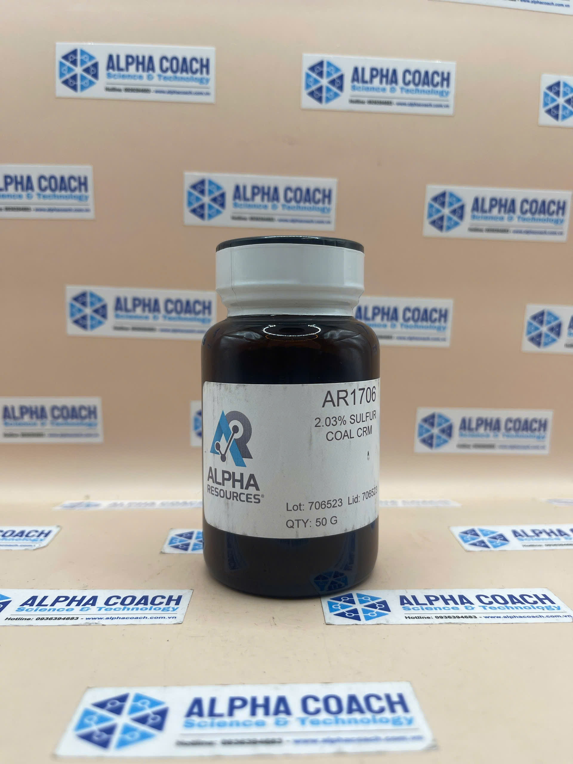 Vật liệu chuẩn - Hàm lượng lưu huỳnh trong than (S = 2.03%) hãng Alpha Resources, Mỹ