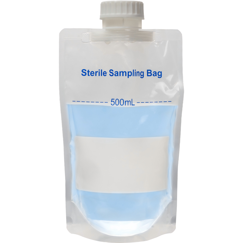Túi lấy mẫu nước tiệt trùng (Sterile Water Sampling Bag with 0.4 mg sodium thiosulfate), Wide-Mouth, dung tích 500mL, mã BCWCB013F,10 Pcs/Pk, hãng Biocomma, TQ