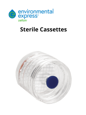 Cassette vô trùng (lấy mẫu vi sinh),  hãng Zefon/Environmental Express, Mỹ