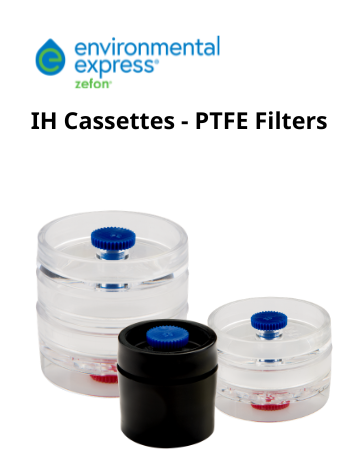 Cassettes lấy mẫu khí có chứa sẵn màng lọc PTFE bên trong, hãng Zefon/Environmental Express, Mỹ