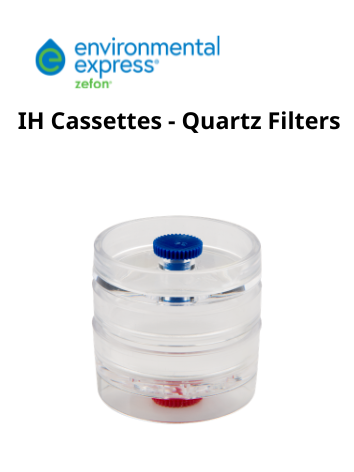 Cassettes lấy mẫu khí có chứa sẵn màng lọc sợi thạch anh bên trong, hãng Zefon/Environmental Express, Mỹ