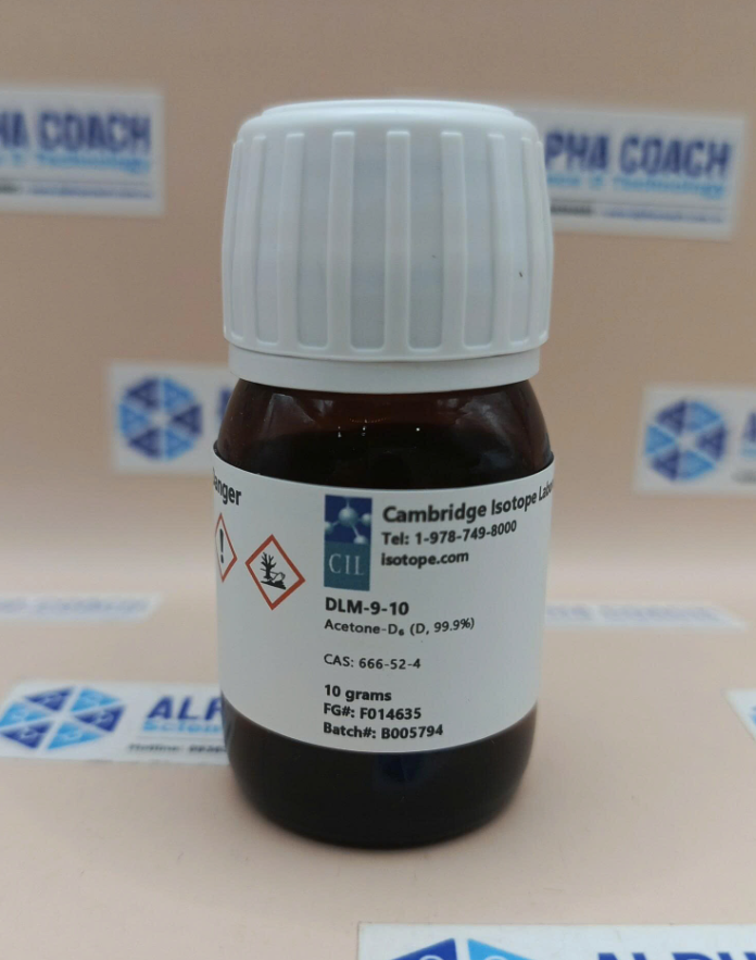 Chất chuẩn Acetone-D6 (D, 99.9%), mã DLM-9-10, lọ 10g, hãng CIL, Mỹ