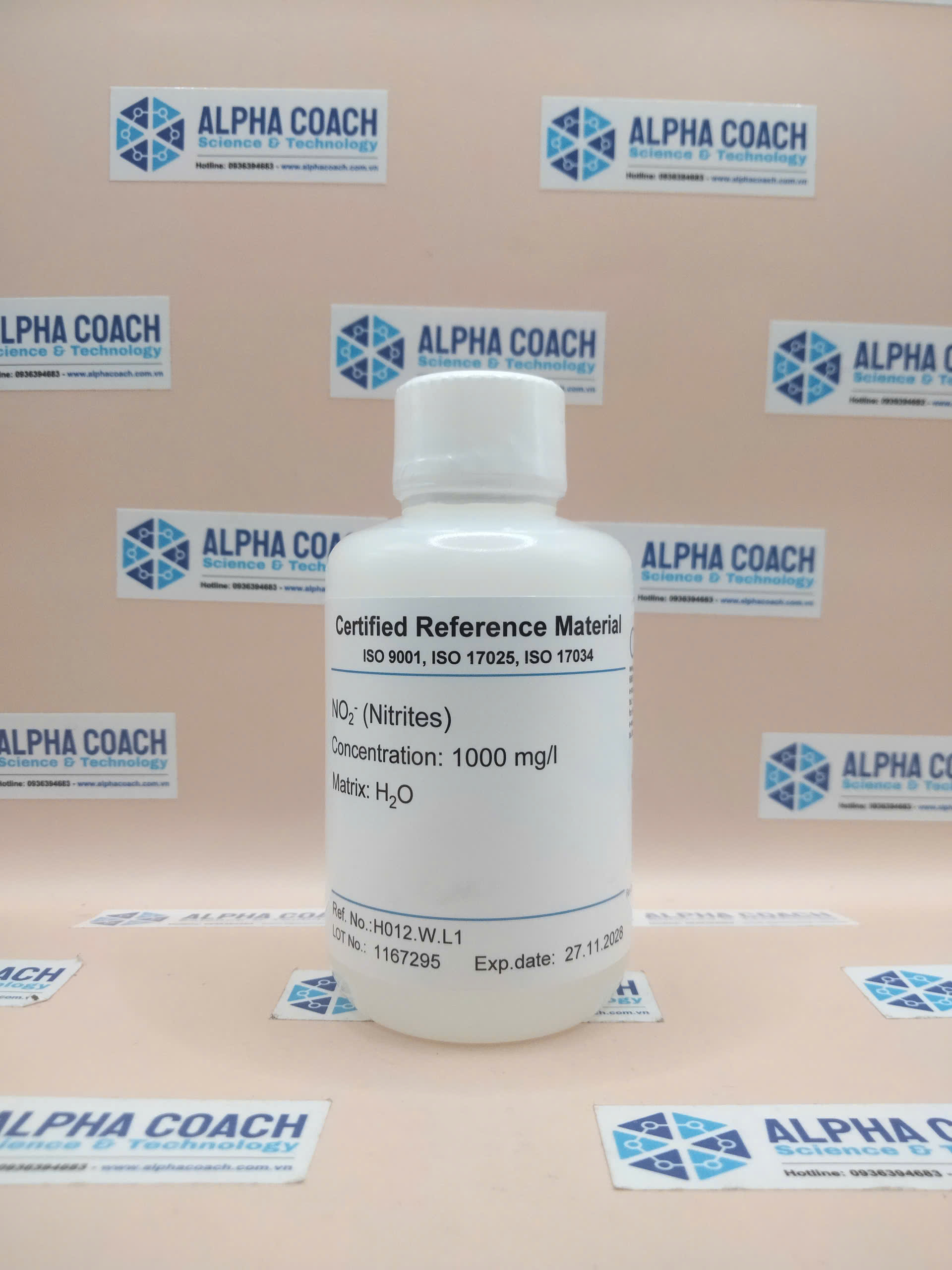 Dung dịch chuẩn IC - Nitrites (NO2-) 1000 mg/l, mã H012.W.L1, hãng CPAchem, Bungari