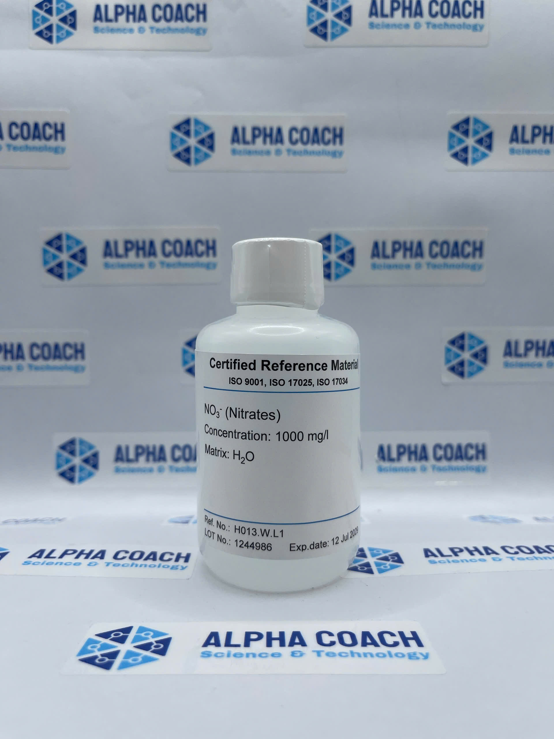 Dung dịch chuẩn IC - Nitrates (NO3-) 1000 mg/l, mã H013.W.L1, chai 100mL, hãng CPAchem, Bungari