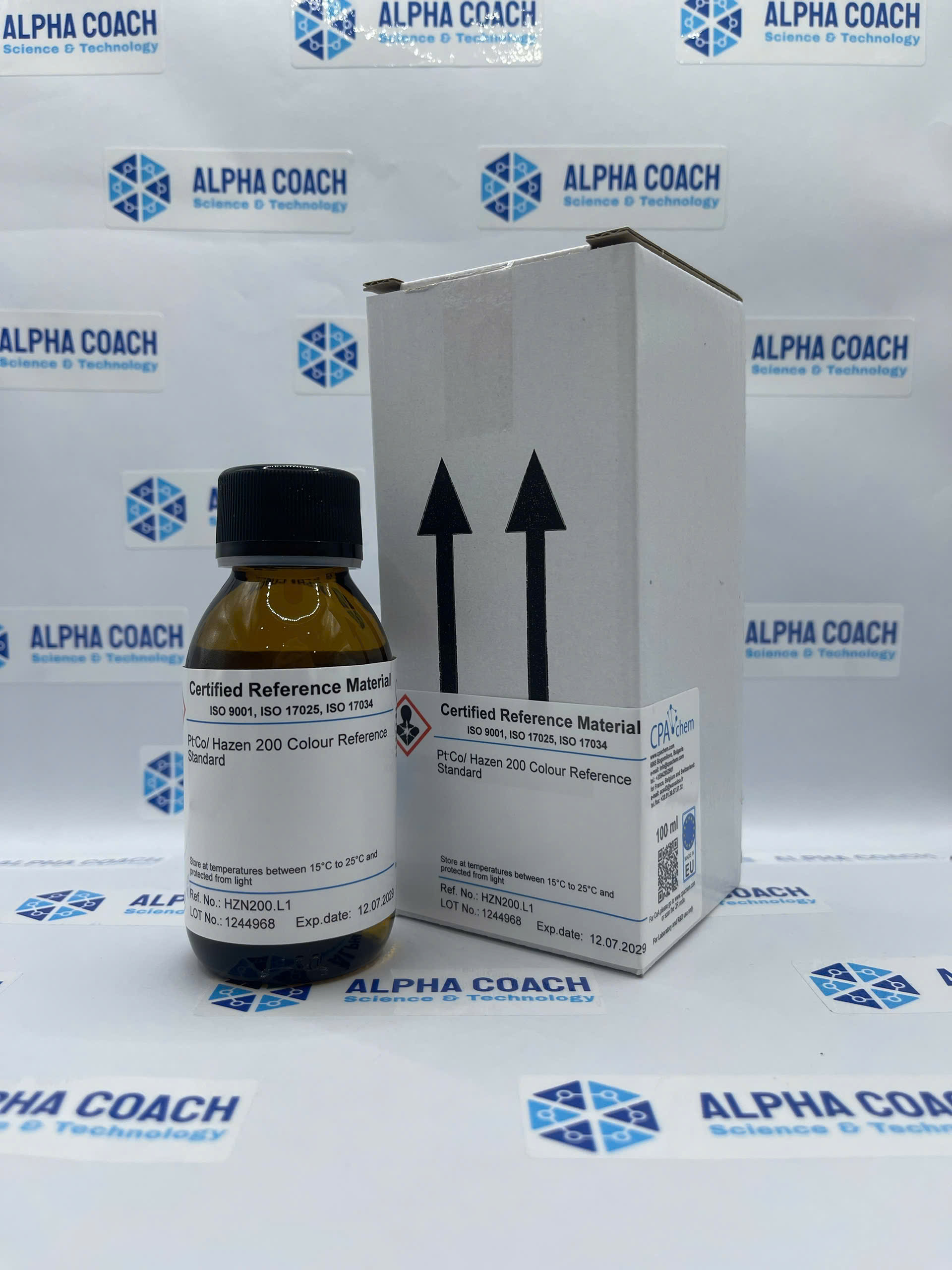 Dung dịch chuẩn Độ màu 200 Pt-Co, lọ 100mL, hãng CPAchem, Bungari