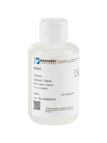 Dung dịch chuẩn Calcium 1000ug/mL, mã ICCA1, hãng IV, Mỹ 