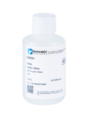 Dung dịch chuẩn Nitrite 1000ug/mL, mã ICNO21, hãng IV, Mỹ 