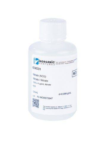 Dung dịch chuẩn Nitrate 1000ug/mL, mã ICNO31, hãng IV, Mỹ 