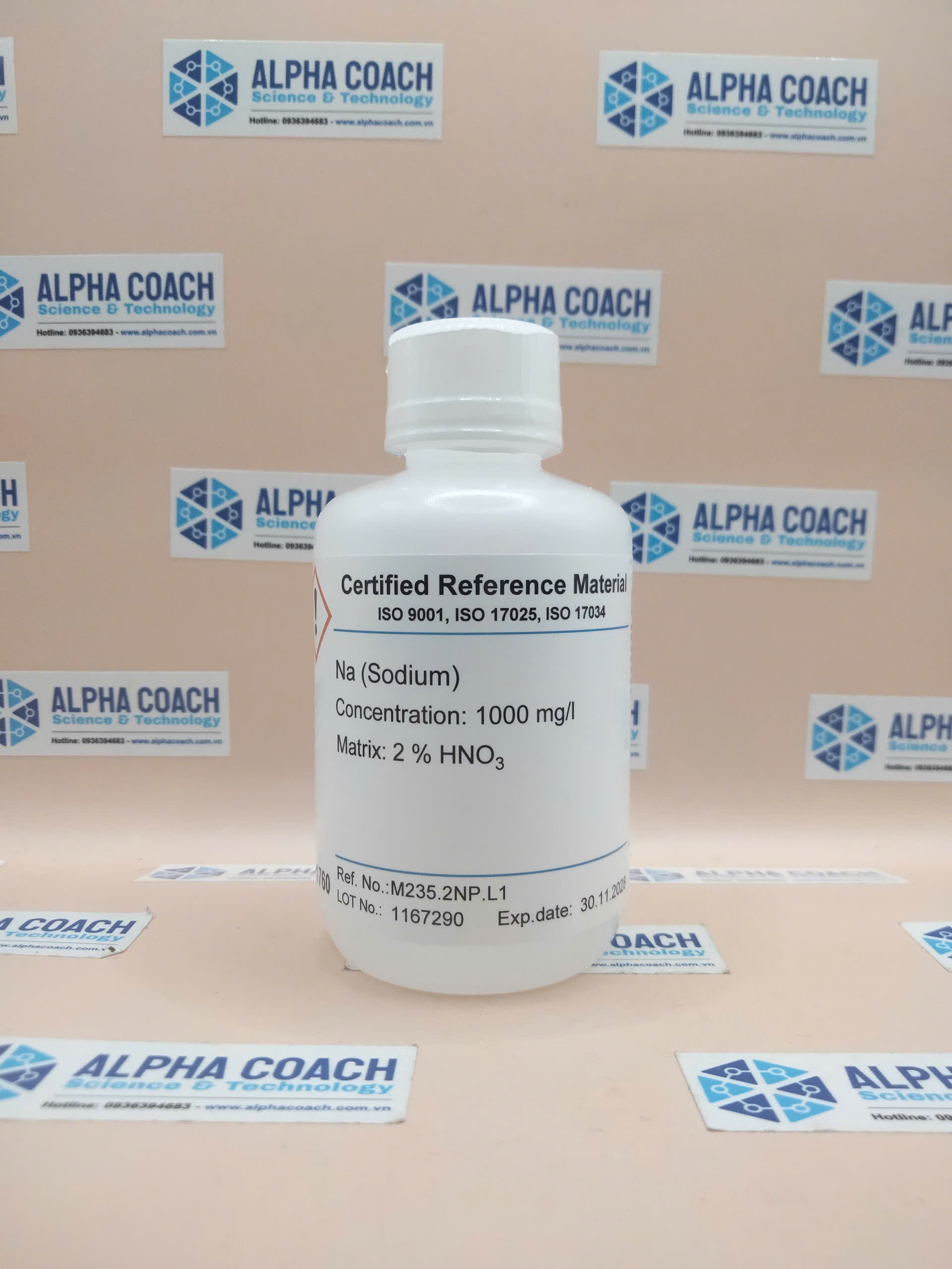 Dung dịch chuẩn ICP/MS - Na 1000mg/l, mã M235.2NP.L1, hãng CPAchem - Bungari