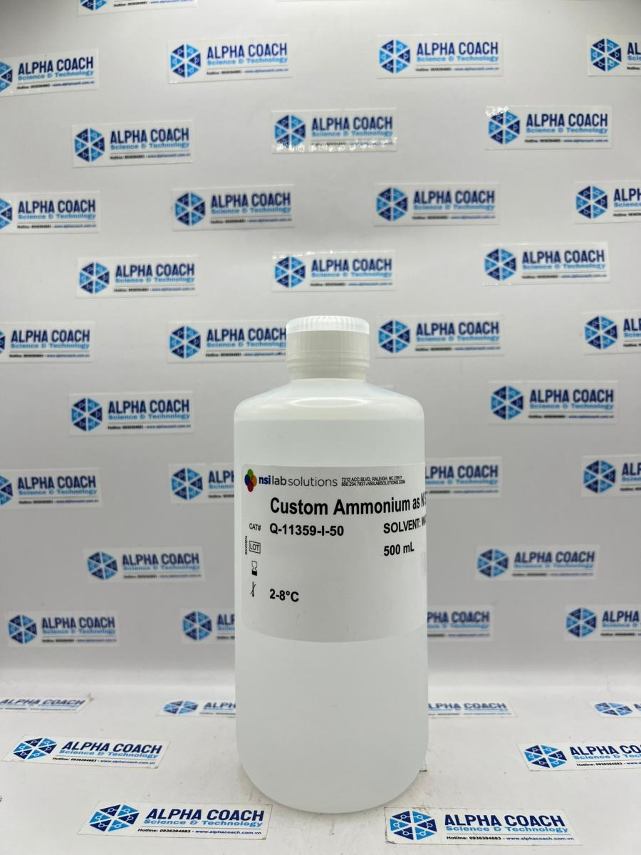 Dung dịch chuẩn NH4 - N (Amoni tính theo Nito) 50mg/L, hãng NSI, Mỹ