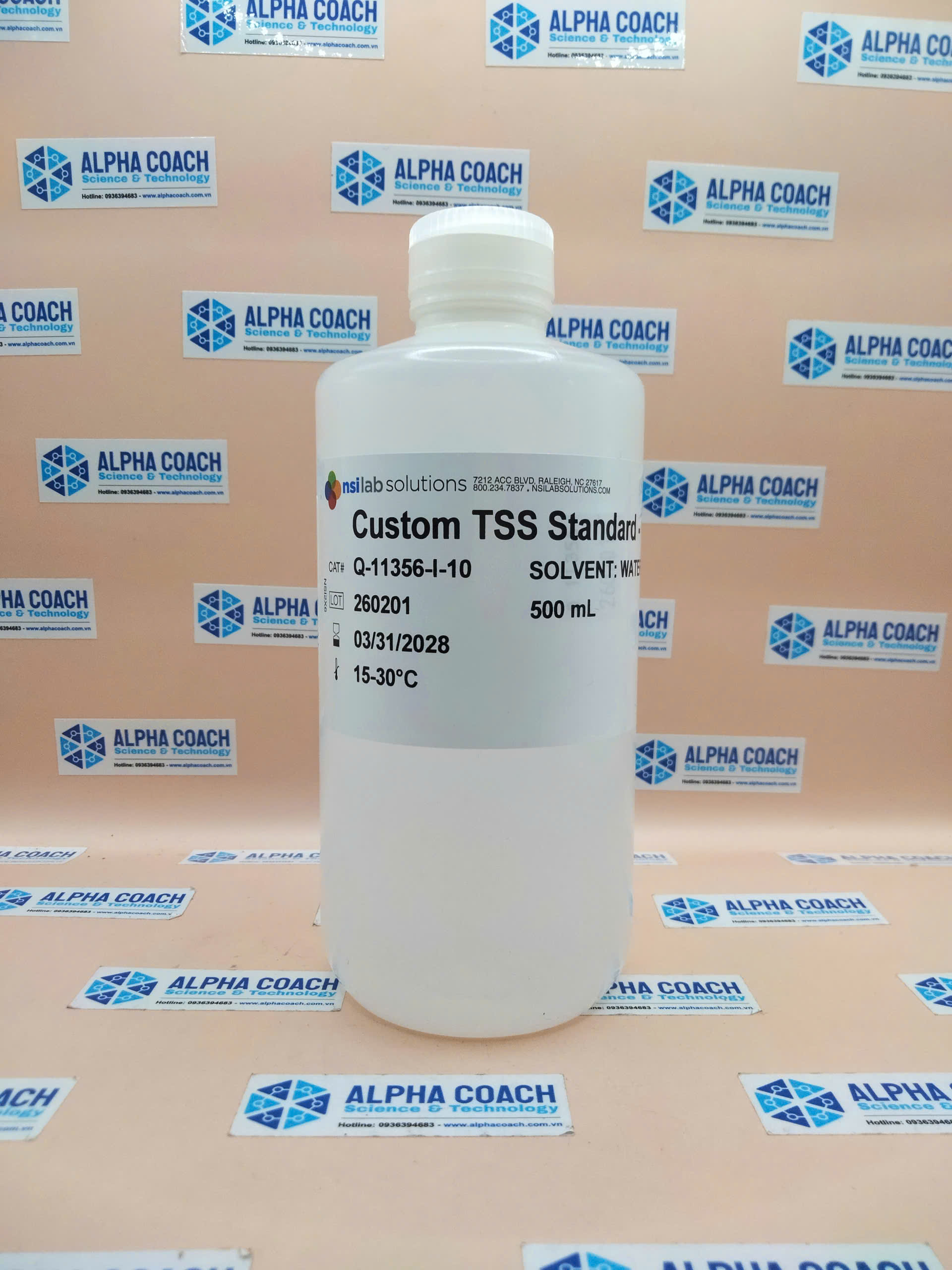 Dung dịch chuẩn TSS 10mg/L, hãng NSI, Mỹ