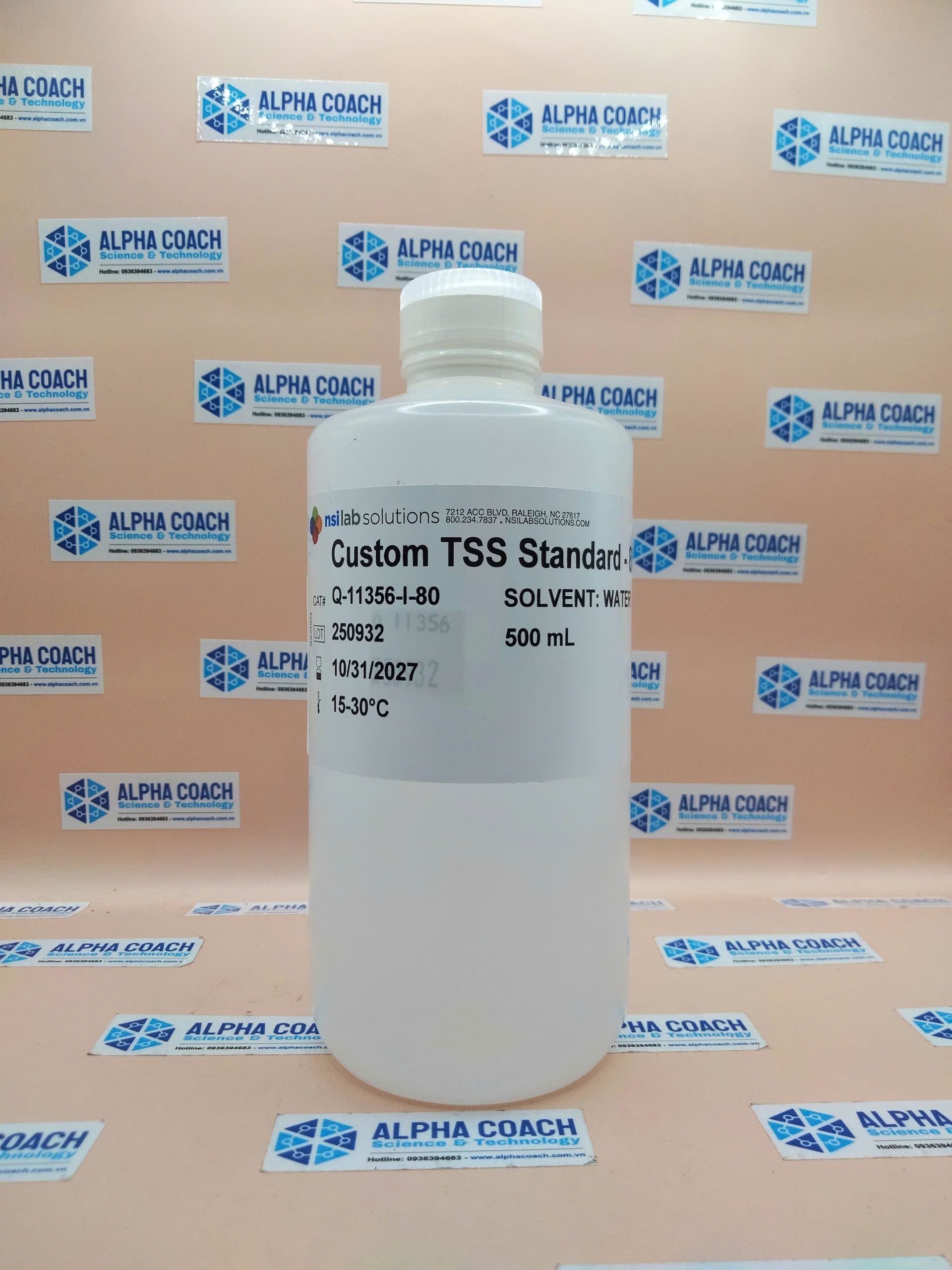 Dung dịch chuẩn TSS 80mg/L, hãng NSI, Mỹ