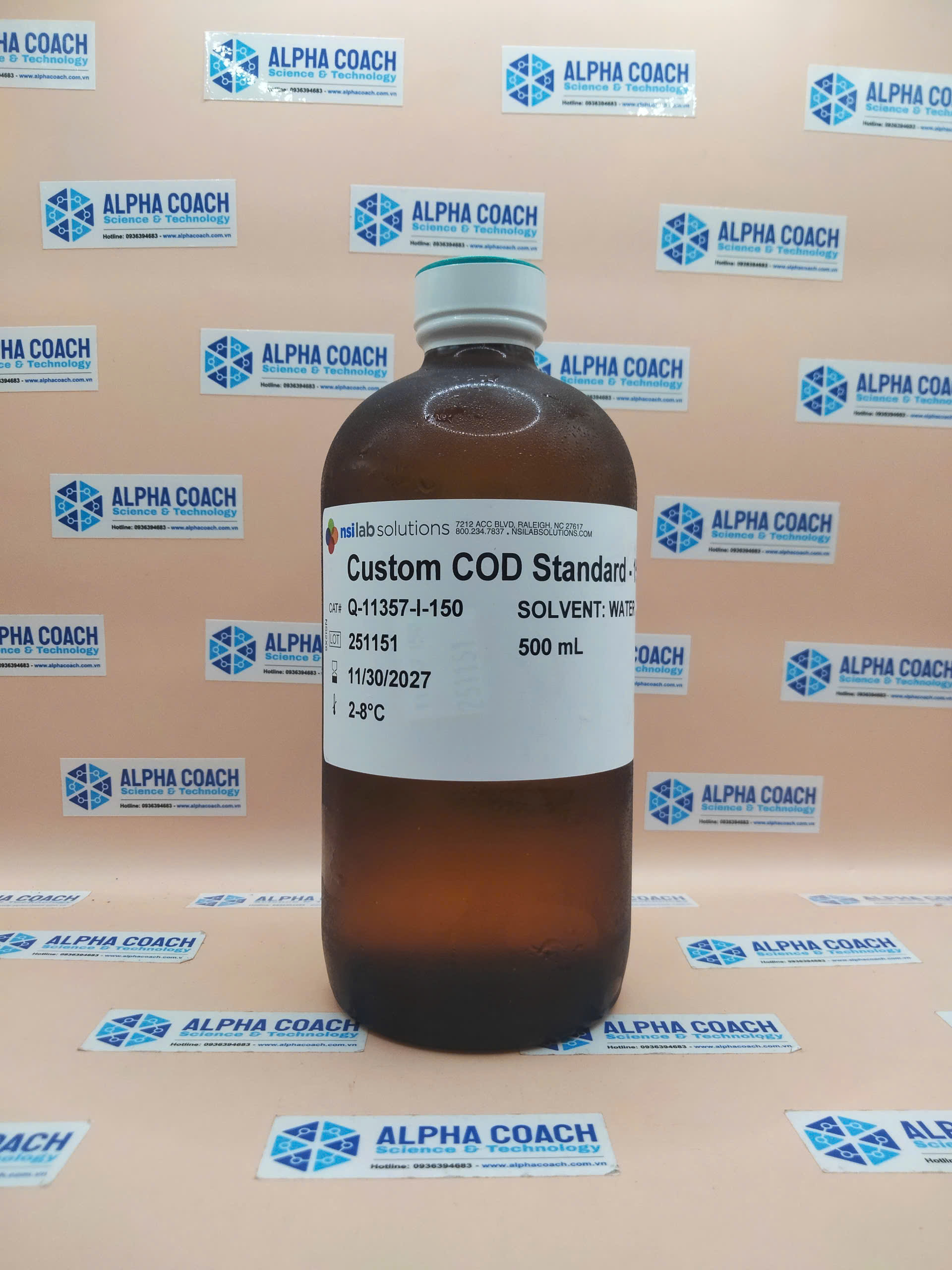 Dung dịch chuẩn COD 150mg/L, hãng NSI, Mỹ