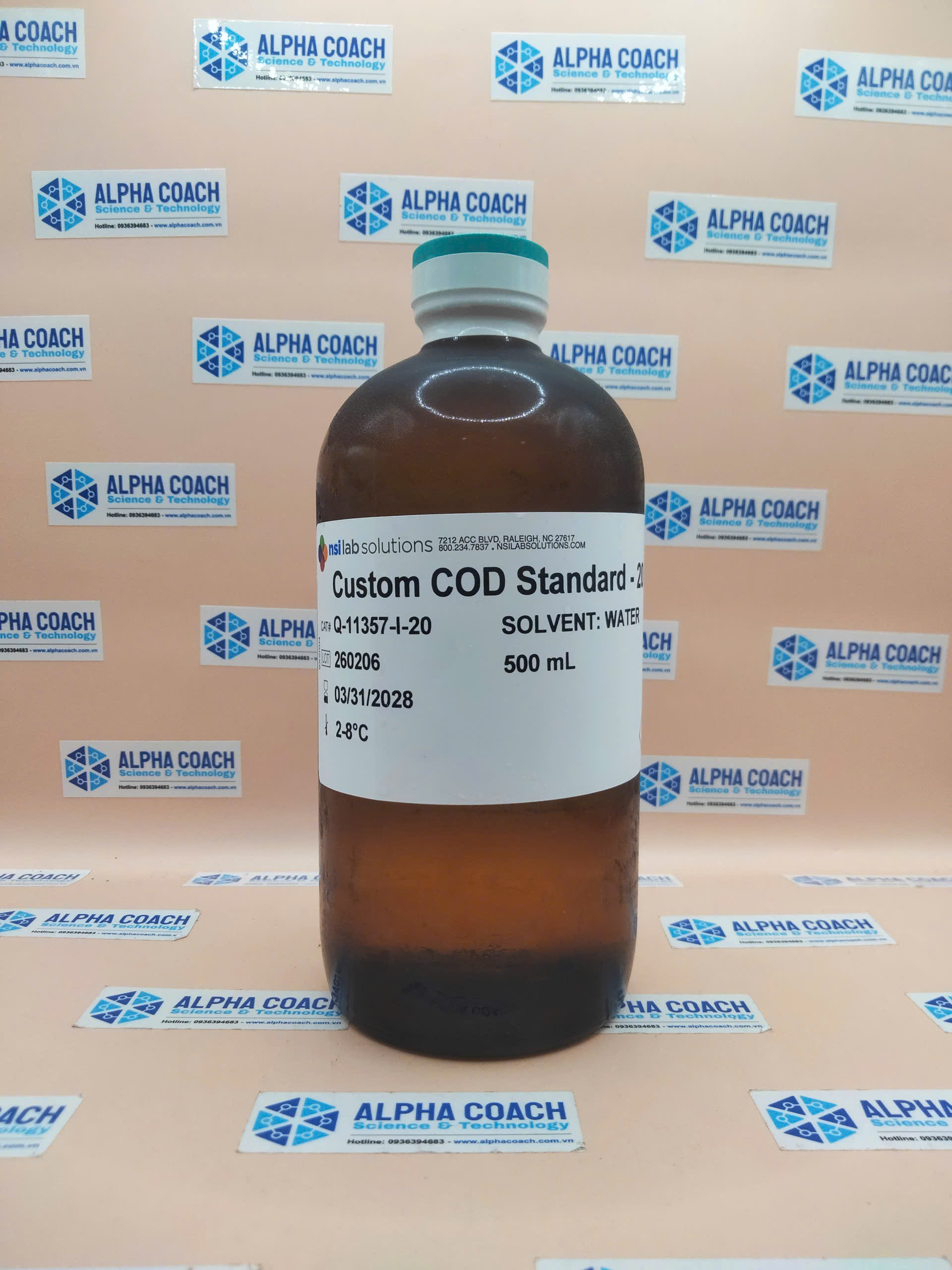Dung dịch chuẩn COD 20mg/L, hãng NSI, Mỹ