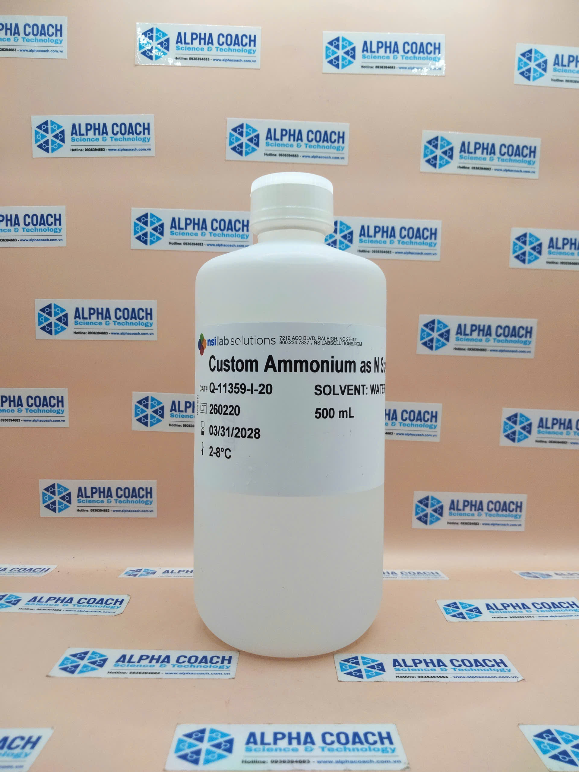 Dung dịch chuẩn NH4 - N (Amoni tính theo Nito) 20mg/L, NSI