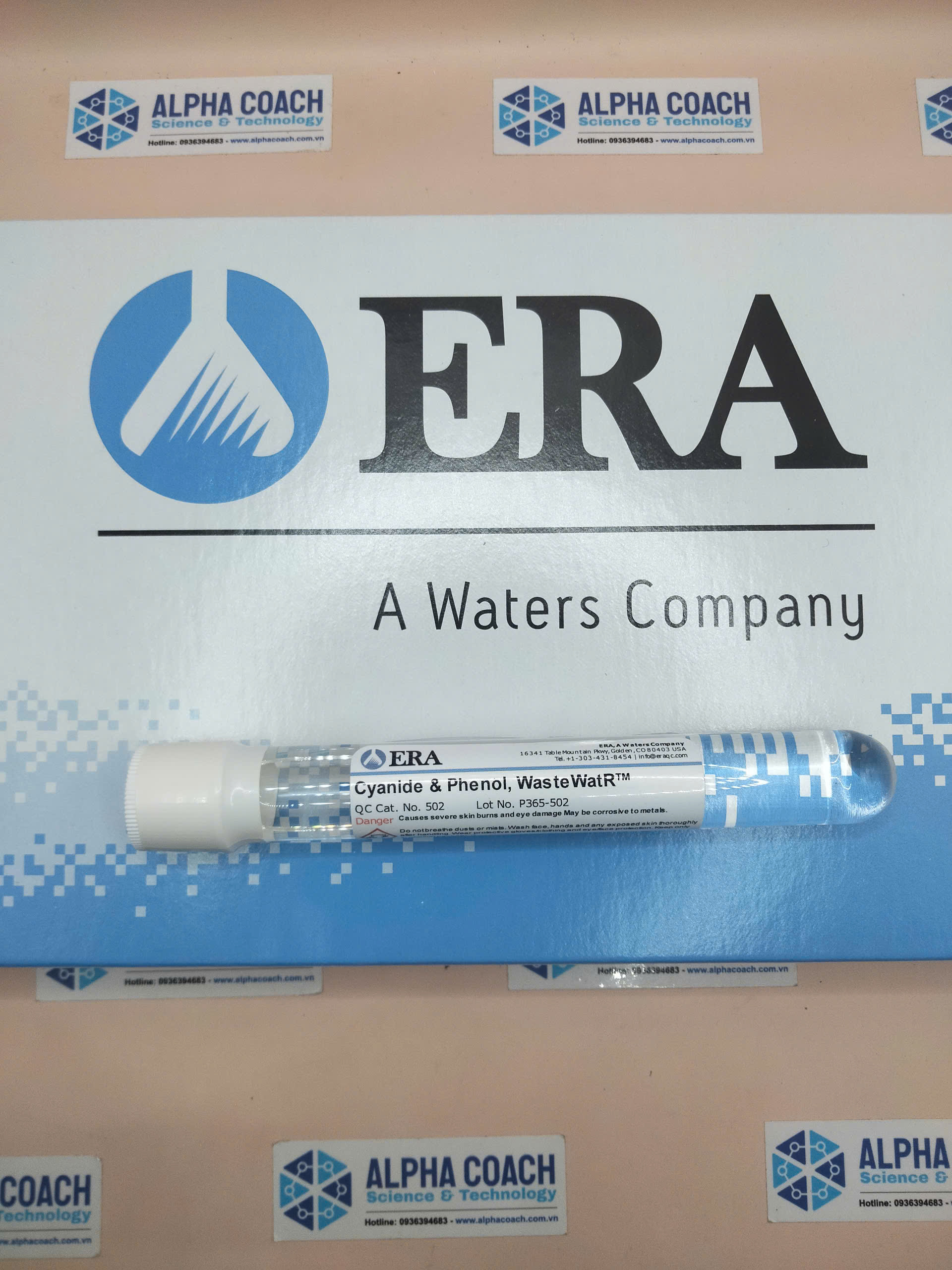 Mẫu chuẩn (CRM) Cyanide & Phenol, WasteWatR™, Nền mẫu nước ô nhiễm, hãng ERA Waters, USA