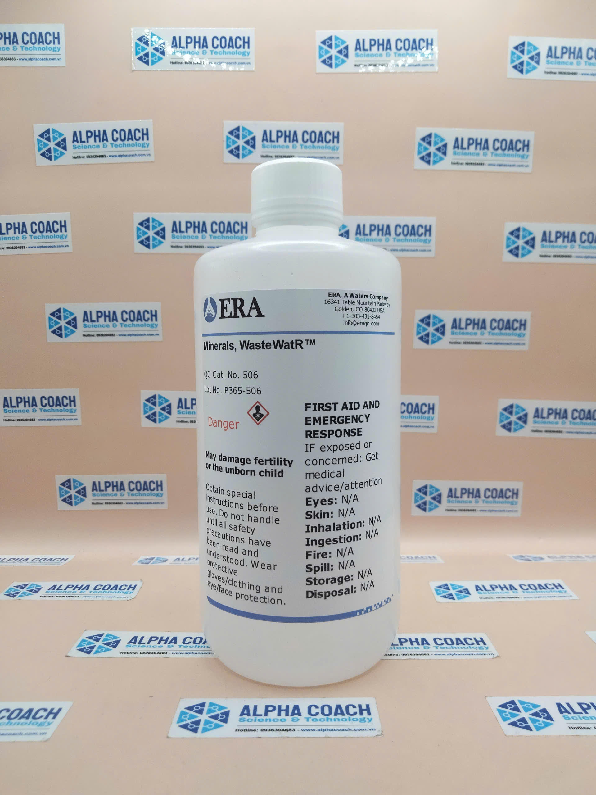 Mẫu chuẩn (CRM) Minerals, WasteWatR™, nền mẫu nước ô nhiễm, hãng ERA  Waters, USA