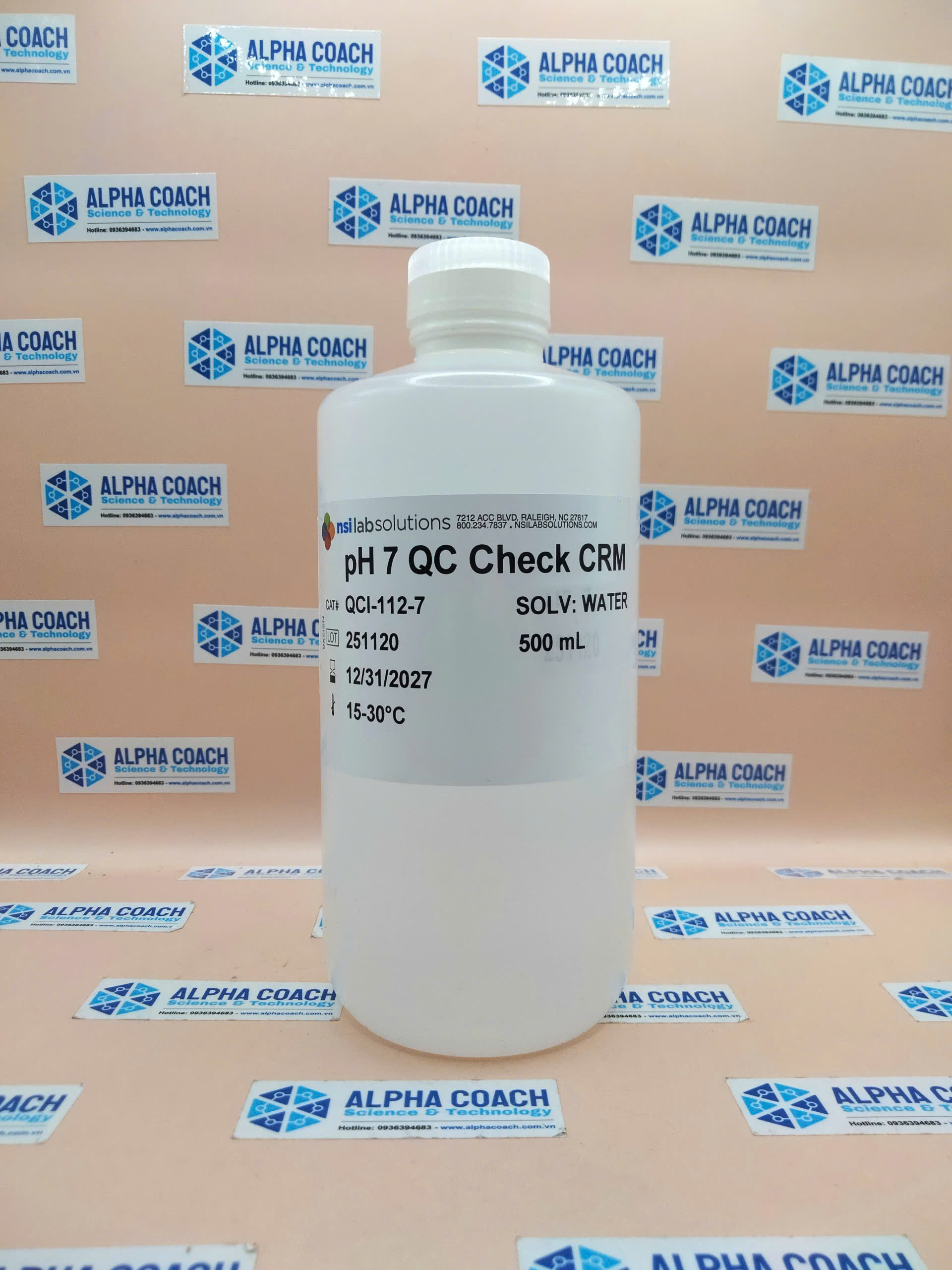 Dung dịch chuẩn pH 7, NSI - USA
