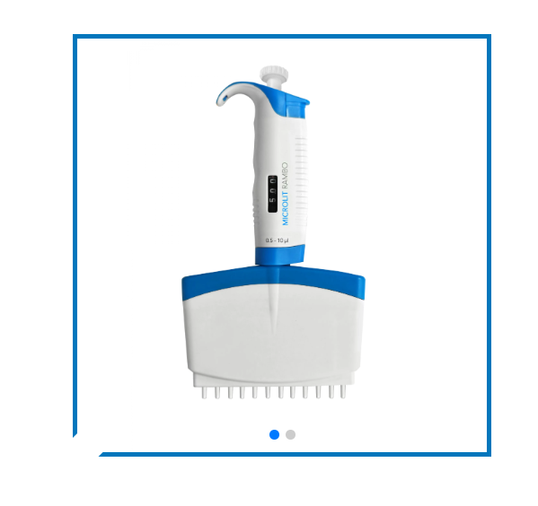 RAMBO – Micropipette 8 hoặc 12 kênh, Hãng Microlit, Ấn Độ