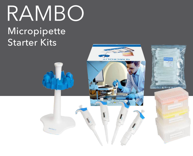 BỘ RAMBO® Micropipette Starter Kits. Hãng Microlit, ẤN ĐỘ