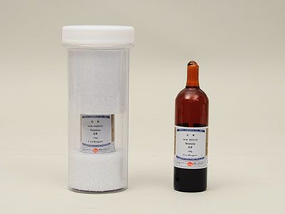 Hoá chất Bromine >99.0%(T) Guaranteed reagent for JIS, 100g/lọ, Hãng Kanto, Nhật