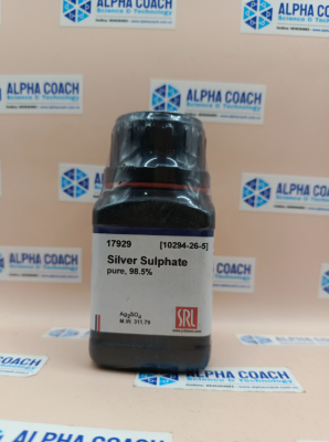 Hoá chất Silver Sulphate pure, 98.5%, lọ 100g, hãng SRL, Ấn Độ